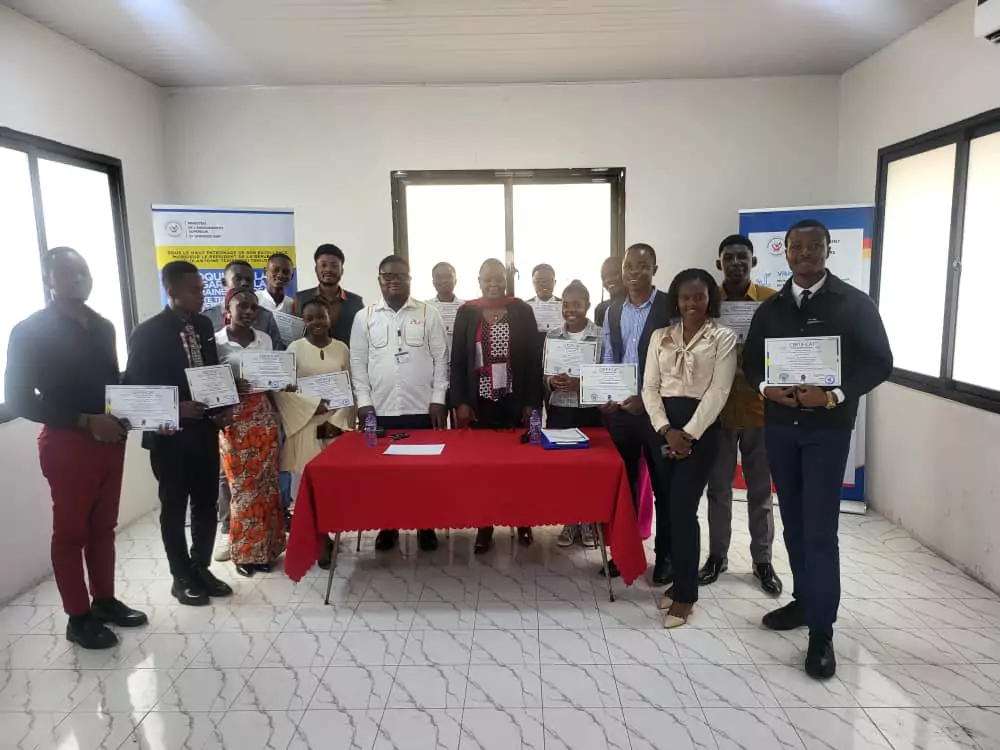 The trained students received their certificates 3
