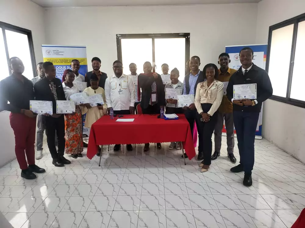The trained students received their certificates 4