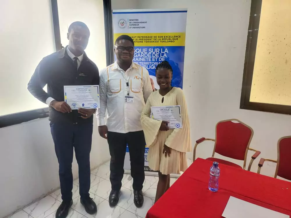 The trained students received their certificates 5
