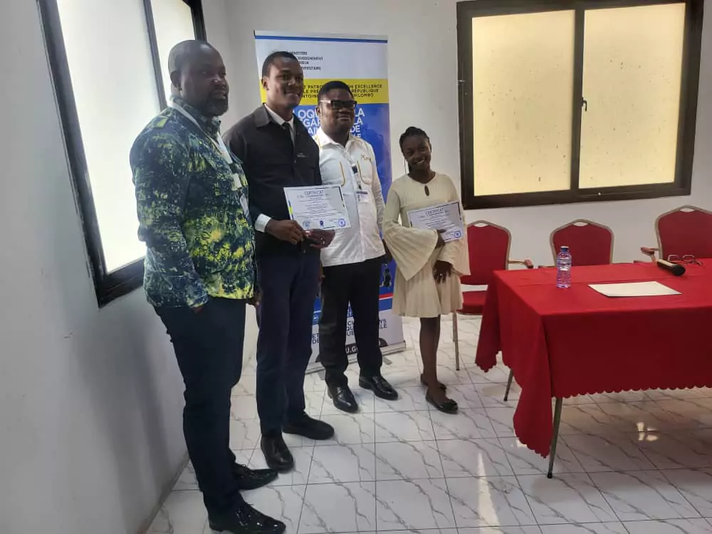 The trained students received their certificates 6